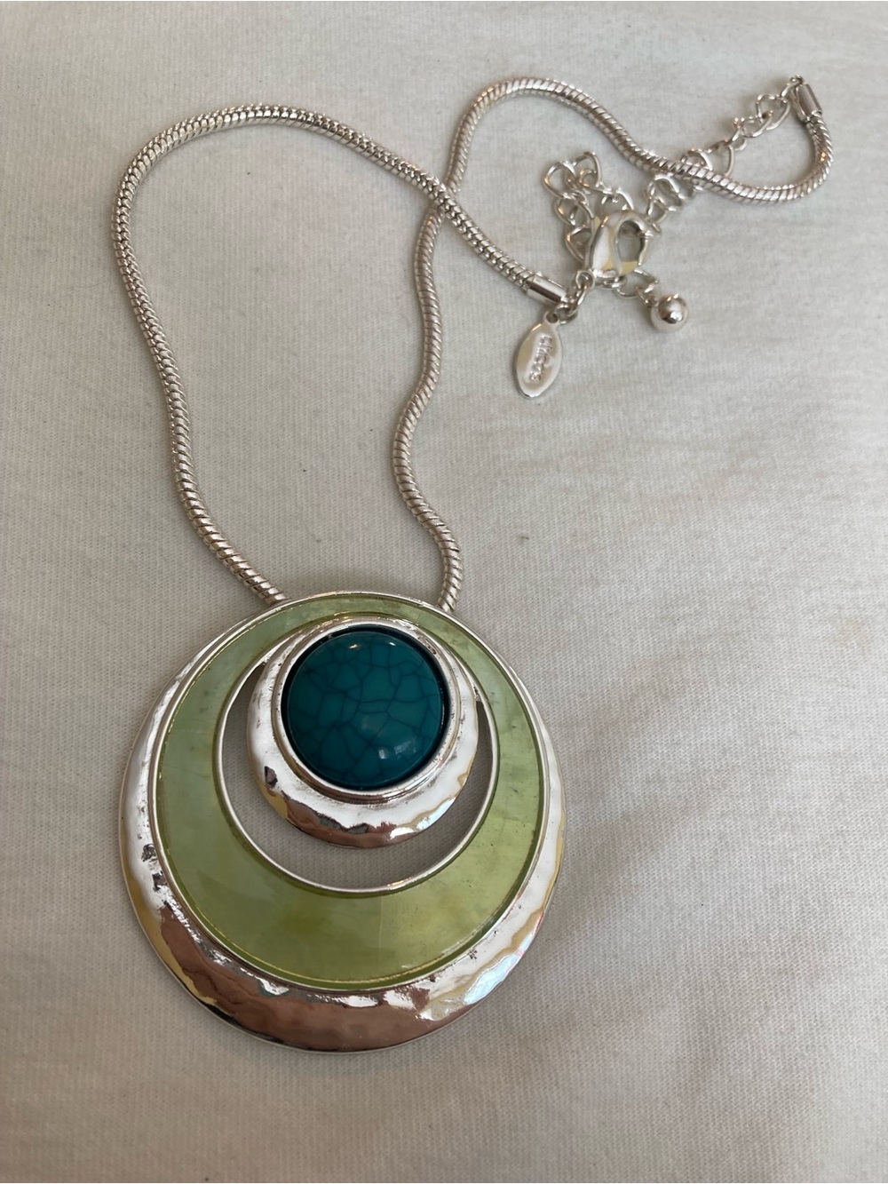 Chico’s Signed Large Pendant Necklace